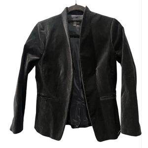 J. Crew 365 Going Out Broadway Velvet Blazer Women's Size 2 Navy Blue Work